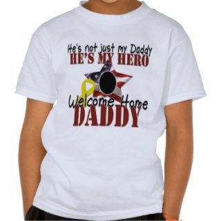 Personalized Not Just My Daddy He's My Hero Shirt