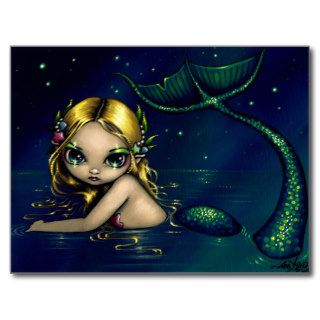 "Shimmering Mermaid" Postcard