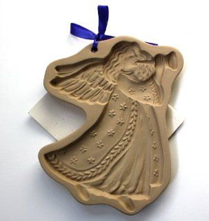 Gabriel "Blow Your Horn" Angel Brown Bag Cookie Art Mold, 1996 Candy Making Molds Kitchen & Dining