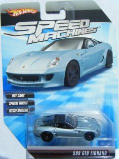 Hot Wheels Speed Machines Ferrari 599 GTB Fiorano Light Blue/Black Toys & Games