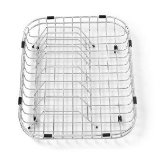 American Standard 8241.121500.075 Prevoir Dish Rack with Drain Basket, Stainless Steel   Sink Strainers  