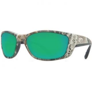 Costa Fisch Realtree Camo Polarized Sunglasses   580 Glass Lens Camo/Green Mirror, One Size Clothing