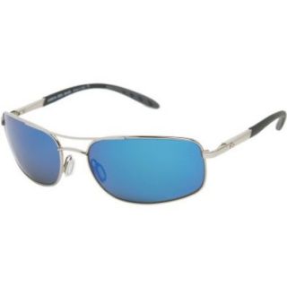 Costa Seven Mile Polarized Sunglasses   580 Glass Lens Palladium Silver/Blue Mirror, One Size Shoes