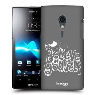 Head Case Designs Believe In Yourself Hand Drawn Typography Hard Back Case Cover for Sony Xperia ion LTE LT28i Cell Phones & Accessories