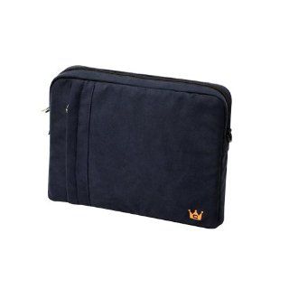 Acer Aspire One Pro 11.6 inch Netbook CaseCrown Faux Suede Protective Sleeve with Shoulder Strap and Pocket   Blue Asphalt Computers & Accessories