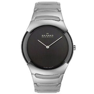 Skagen Men's 582XLSXM Swiss Stainless Steel Charcoal Dial Watch Skagen Watches