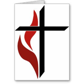 Flaming Cross Card
