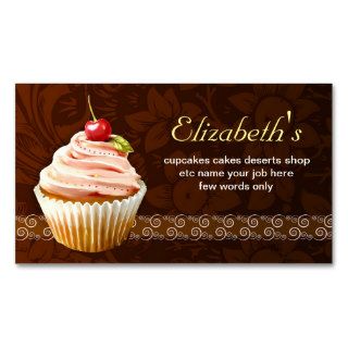 cherry cupcake sweet cute business card