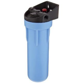 Pentek 158642 3/8" #10 3G Slim Line Blue Filter Housing with Bracket Replacement Water Filters