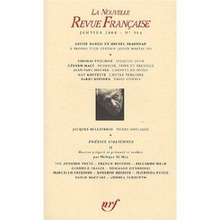 La Nouvelle Revue Française, N° 584 (French Edition) 9782070119783 Books