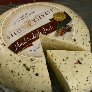 Morel and Leek Monterey Jack (8 ounce) by igourmet  Packaged Monterey Jack Cheeses  Grocery & Gourmet Food