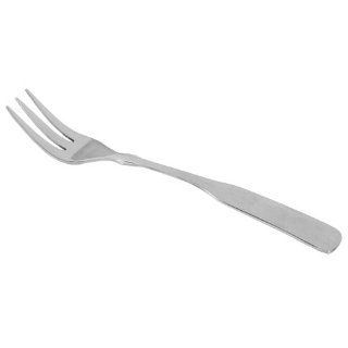 Update International CO 607 Conrad Series Chrome Plated Oyster/Cocktail Fork with 3 Tines, 5 1/2 Inch, Satin (Case of 12) Flatware Forks Kitchen & Dining