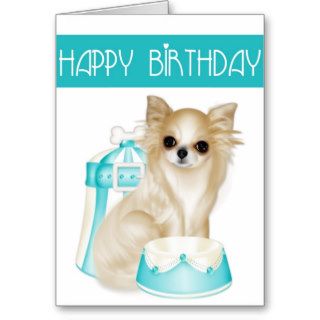 Chihuahua Dog Happy Birthday Greeting Card