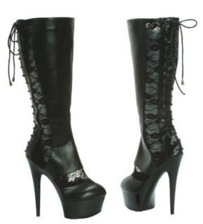 ELLIE 609 HALEY 6" Stiletto Women's Sandal Boot with Lace Detail And Back Corset Lace Details Shoes