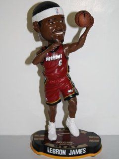 Lebron James Miami Heat 2012 Red Jersey Basketball Base Bobble Head  Sports Fan Bobble Head Toy Figures  Sports & Outdoors