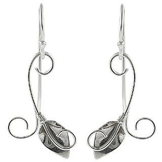 Sterling Silver Calla Lily Earrings Dangle Earrings Jewelry
