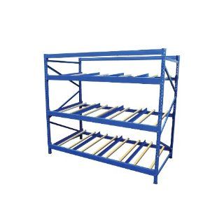 Vestil FLOW 3 3 Carton Flow Rack with Gravity Fed Rollers, 3 Flow Levels, 84" Height, 36" Depth Industrial Products