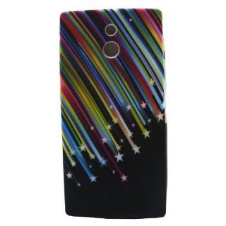 Early shop Vogue Color Stars Image Gel Rubber Shell Case Protector for Sony Xperia P LT22i Cell Phones & Accessories