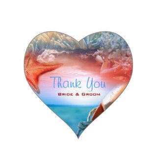 "Thank you" beach wedding tropical cruise Sticker