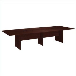 Bush 300 Series 10' Boat Shaped Conference Table in Harvest Cherry 
