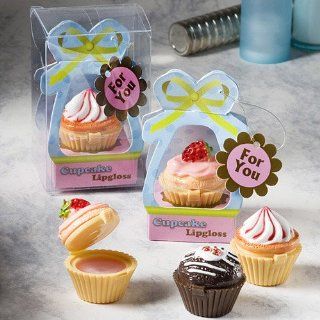 Sweet little cupcake design lip gloss favors (Set of 72) 