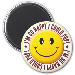 Could Pop Smiley Refrigerator Magnets