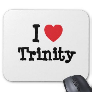 I love Trinity heart T Shirt Mouse Pad