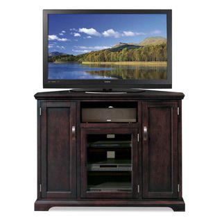 Chocolate Bronze 46 inch Corner TV Stand & Media Console KD Furnishings Entertainment Centers