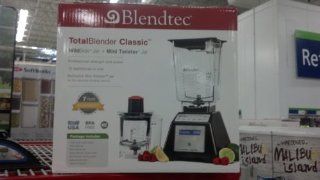 BLENTEC TOTAL BLENDER W/BONUS WILD SIDE & MINI TWISTER JAR, DVD, SPATULA AND COOKBOOK Kitchen & Dining