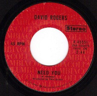 Need You/Sweet Vibrations (VG 45 rpm) Music