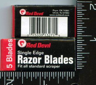 Single Edge, Razor Blades, 13 , Boxes, of, 5 , Blades, for, a, Total, of , 65 , RED DEVIL, Single Edge Razor Blades, 