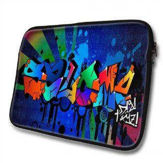 "Graffiti Names" designed for Salome, Designer 14''   39x31cm, Black Waterproof Neoprene Zipped Laptop Sleeve / Case / Pouch. Cell Phones & Accessories