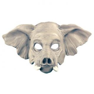 Elephant Half Mask Animal Halloween Costumes Adult Clothing