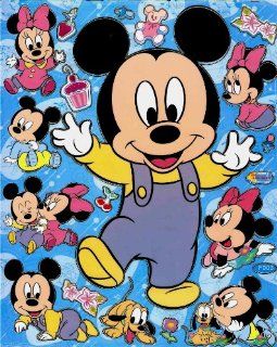 Disney Baby Mickey Sticker Sheet PM00002 ~ cupcake Baby Mickey 