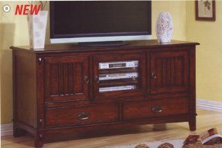 Mission Style LCD TV Entertainment Unit Console Stand  