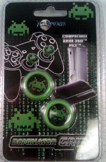 Green Dominator Grip Thumbstick Covers for XBOX 360, PS2 or PS3 Video Games