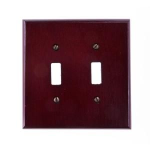 Amerelle Rosewood 2 Toggle Wall Plate 177TT