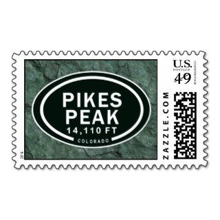 Pikes Peak 14,110 FT CO Mountain Postage Stamps