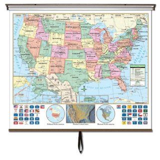 US Primary Classroom Wall Map
