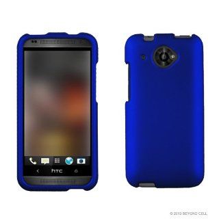 HTC Desire 601 Protex Rubber Feel Protective Case   Blue Cell Phones & Accessories