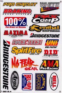 Sponsor Motocross Racing Tuning Decal Sticker Sheet C52 