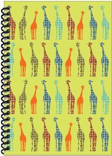 Rock Paper Spiral Notebook, Giraffe Pattern (RP602)  Wirebound Notebooks 