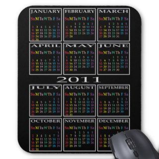 specific color for each day of the week CALENDAR 2 Mouse Pads
