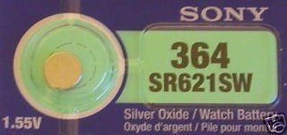 One (1) X Sony 364 SR621SW Silver Oxide Watch Battery 1.55v Blister Packed Health & Personal Care