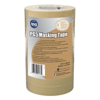 Intertape PG5 128R 1 in. X 60 Yards Natural Masking Tape   Pack of 9   Duct Tape