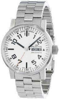 Fortis Men's 623.10.42 M Spacematic Swiss Automatic Luminous Day and Date Stainless Steel Bracelet Watch Watches
