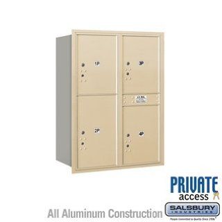 Salsbury 3711D 4PSRP 4C Horizontal Mailbox Includes Master Commercial Locks   11 Door H   Security Mailboxes  