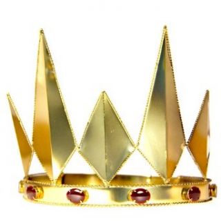 HMS Queen's Crown 5 Inch High Metal Adjustable, Bronze, One Size Costume Accessories Clothing