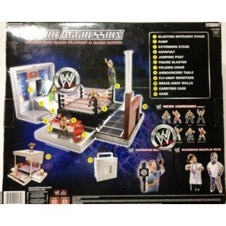 WWE Micro Aggression Playset with 4 Figures Toys & Games