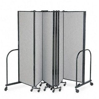Screenflex SCXCFSL609XX Portable Room Dividers, 9 Panels, 16' 9"L x 6' H, Available in Multiple Color Schemes  Office Workstations 